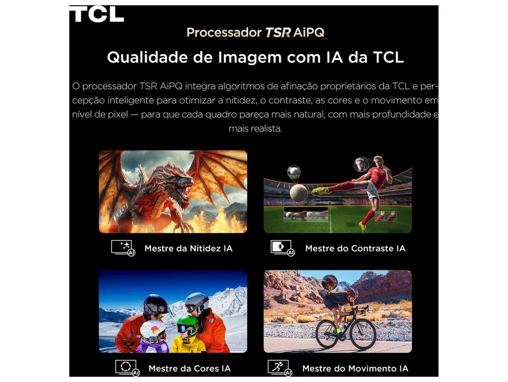 Smart TV 85 TCL 4K UHD Mini LED 85A400M Google TV 2026 - view 3