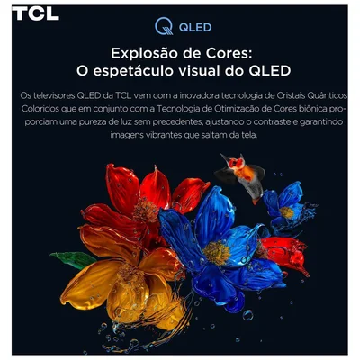 Smart TV QLED 75" 4K TCL 75T6C Google TV — foto 4