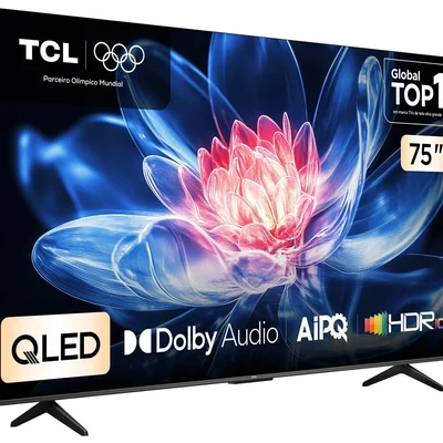 Smart TV QLED 75" 4K TCL 75T6C Google TV — foto 9