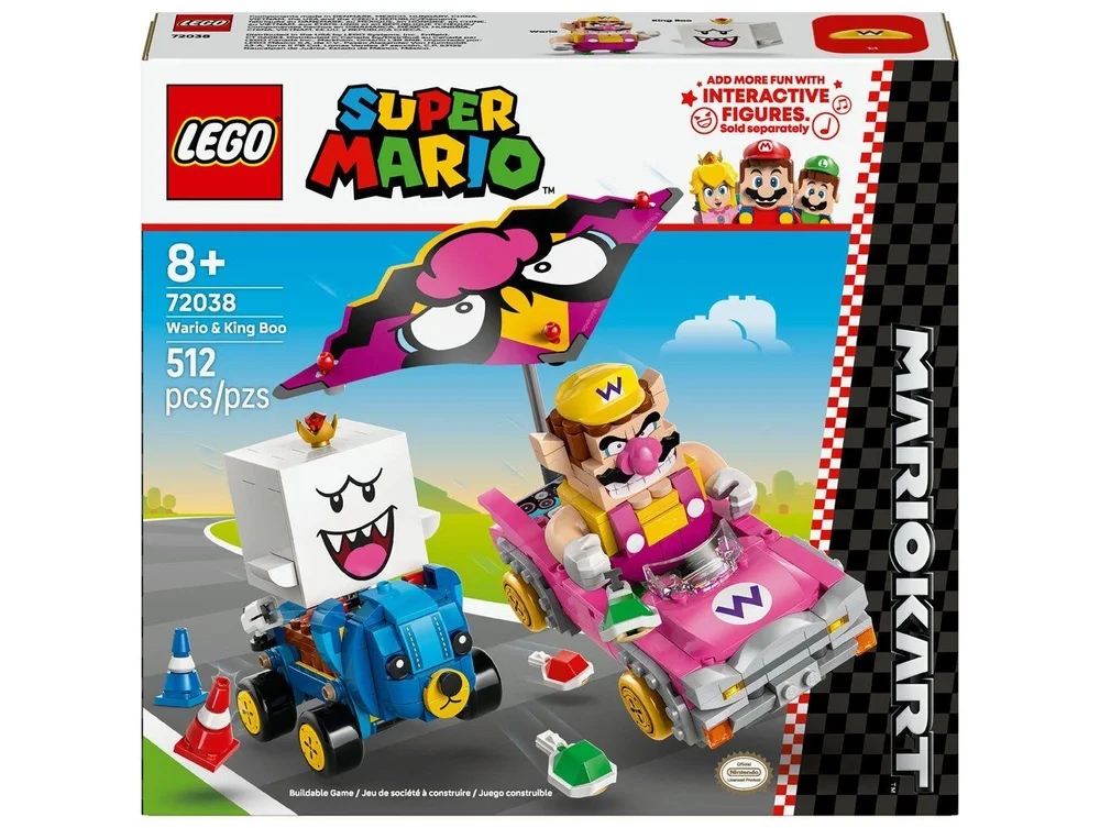Lego Mario Kart Wario E Rei Bu 512 Peças 72038 - view 9