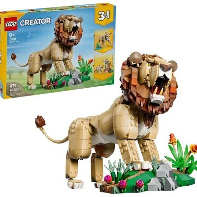 LEGO Creator 3 em 1 Animais Selvagens: Leão
