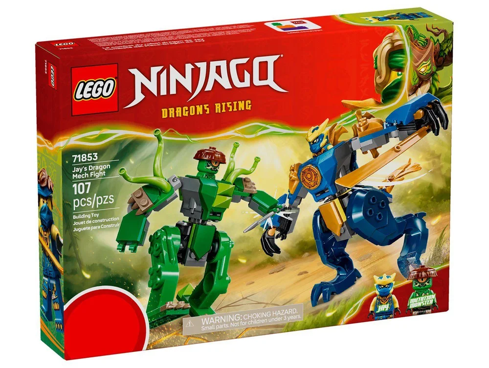 LEGO Ninjago Luta de Dragão Jay 71853 107 Peças - view 5