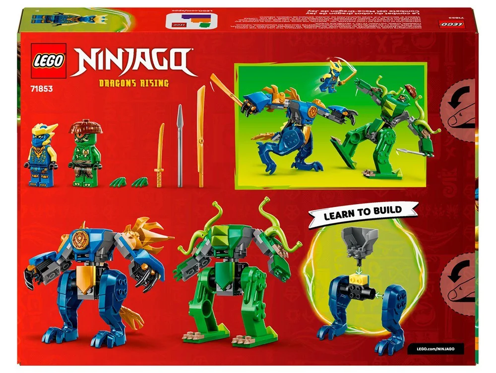 LEGO Ninjago Luta de Dragão Jay 71853 107 Peças - view 6