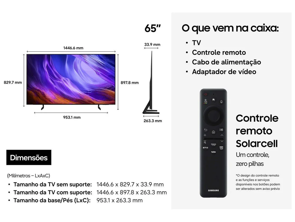 Imagem 7 de 9 do produto SAMSUNG TV 65  OLED S85H