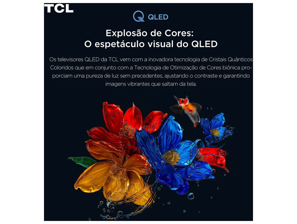 Imagem 3 de 9 do produto Smart TV 55" TCL 4K UHD QLED 55T6C Google TV 2026