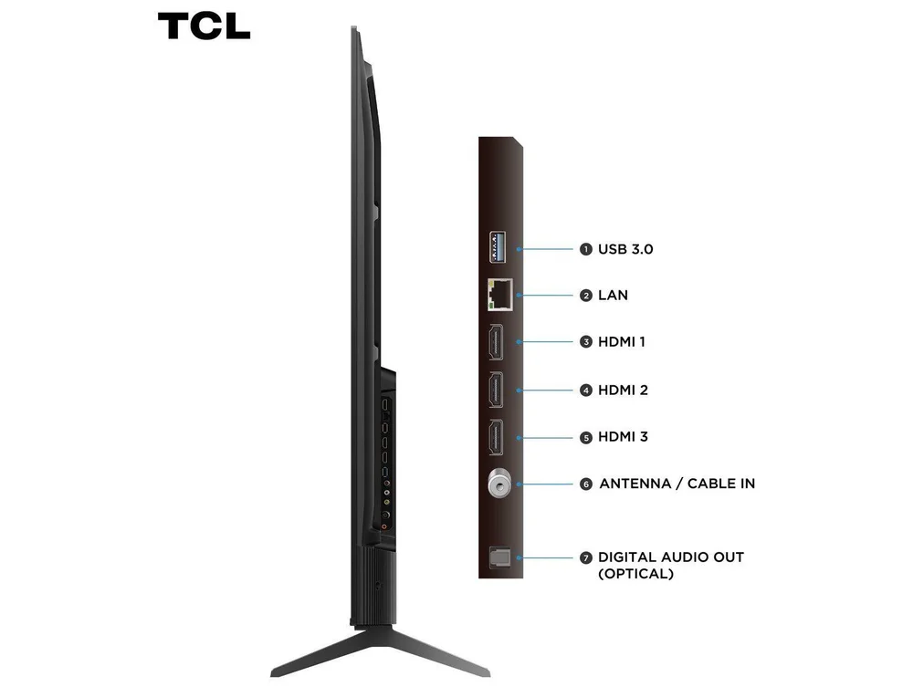 Imagem 6 de 9 do produto Smart TV 55" TCL 4K UHD QLED 55T6C Google TV 2026