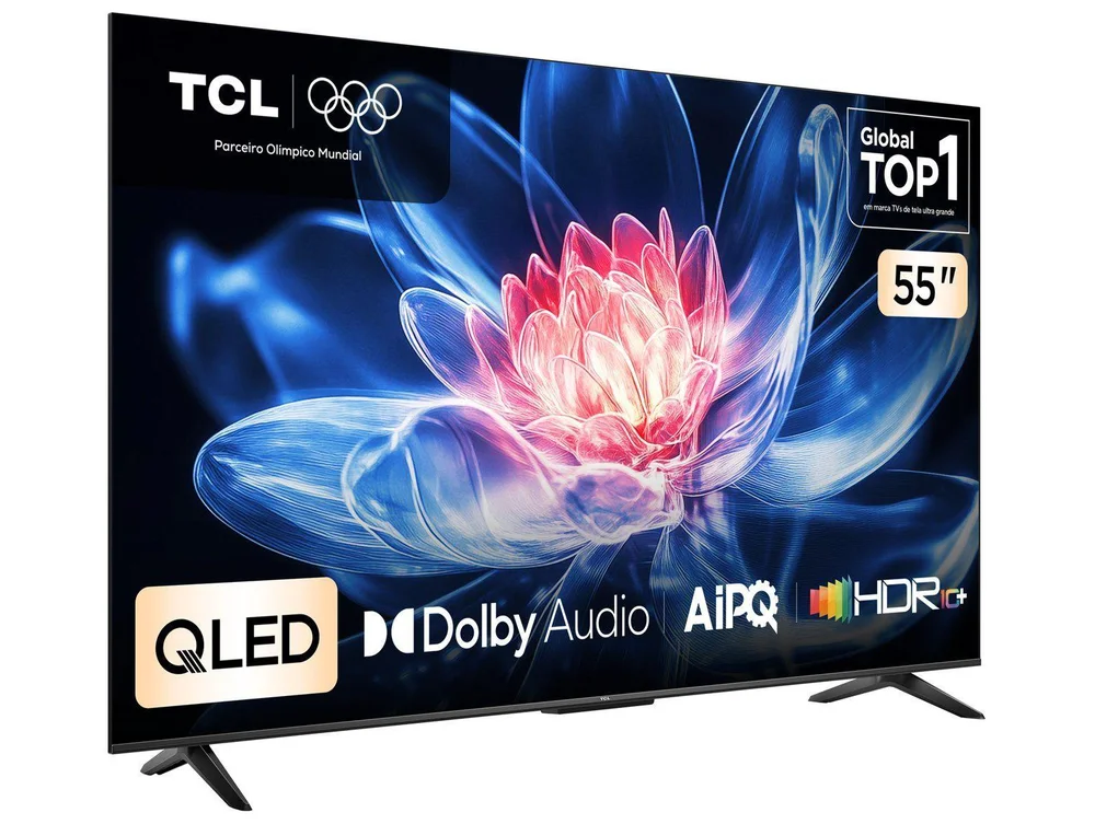 Imagem 8 de 9 do produto Smart TV 55" TCL 4K UHD QLED 55T6C Google TV 2026