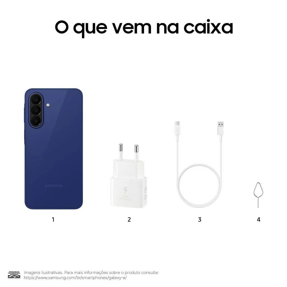 Imagem 13 de 22 do produto Smartphone Samsung Galaxy A27 256GB 5G 6GB RAM Azul 6,7" Câm. Tripla Selfie 12MP