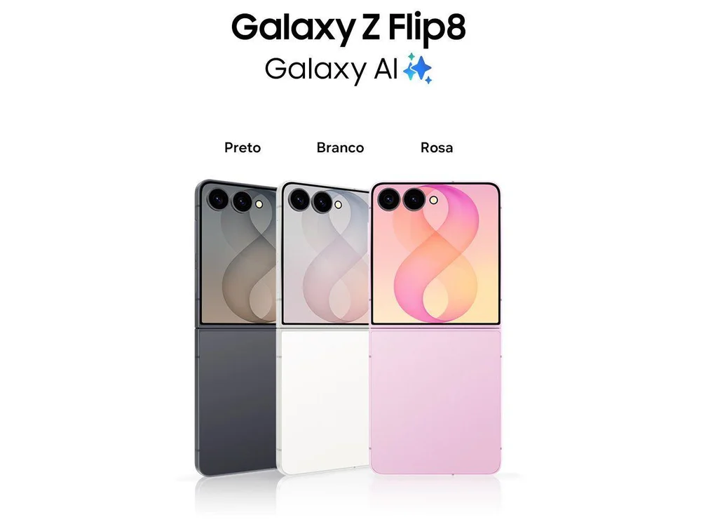 Celular Samsung Galaxy Z Flip8 256GB 12GB RAM Rosa