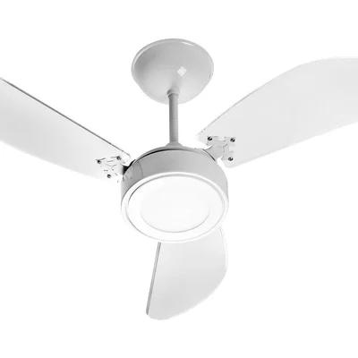 Ventilador de Teto, Venti-Delta, New Cristal, LED, com 3 Pás, 130W Branco, 127V