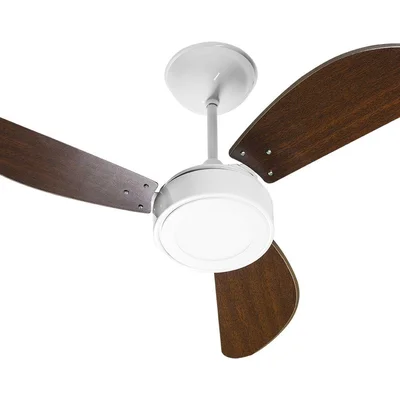 Ventilador de Teto, Venti-Delta, New Light, LED, com 3 Pás Tabaco / Branco