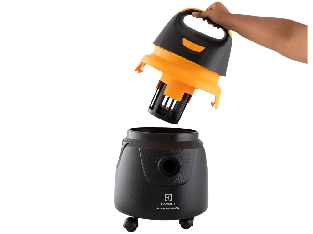 Imagem 9 de 19 do produto Aspirador de Pó e Água Electrolux Acqua Power AQP20, 1200w, Saco 10L, 110v, Preto/amarelo - 3011ahbr410