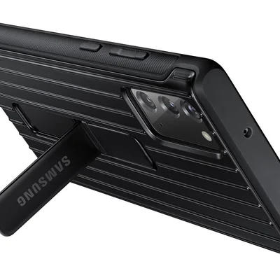 Capa Protetora Samsung Protective Standing P/ Galaxy Note 20, Preta -  B08H5N7RTH