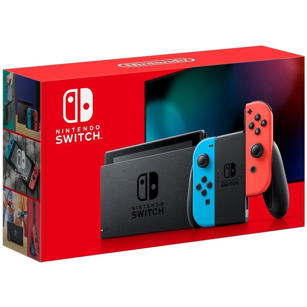 Nintendo Switch Nintendo Switch HAC-001 Console Nintendo Switch Azul/Vermelho | KaBuM!