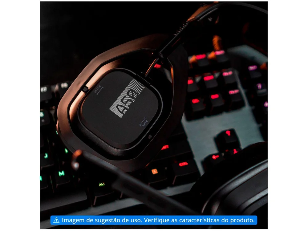 Headset Gamer Astro A50, Sem Fio+Base, PS4 e PC, Preto - view 12