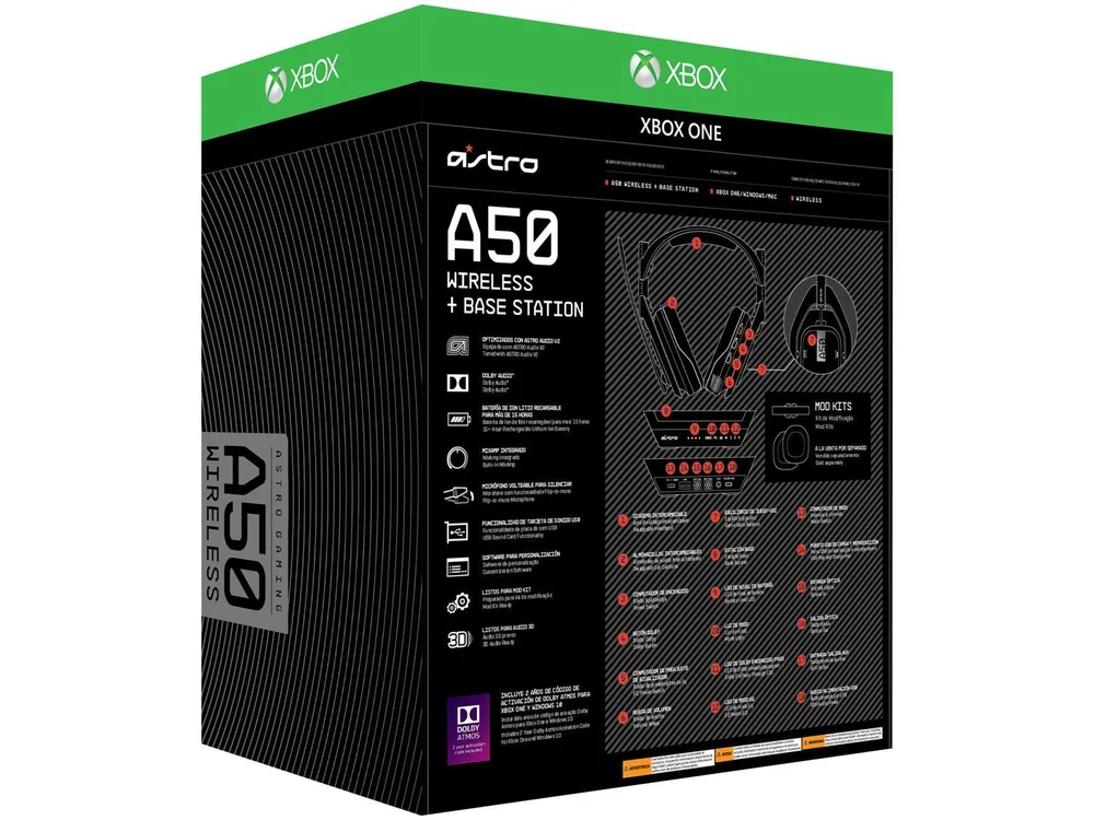 Headset Gamer Astro A50 sem fio + Base - Xbox One e PC - view 16