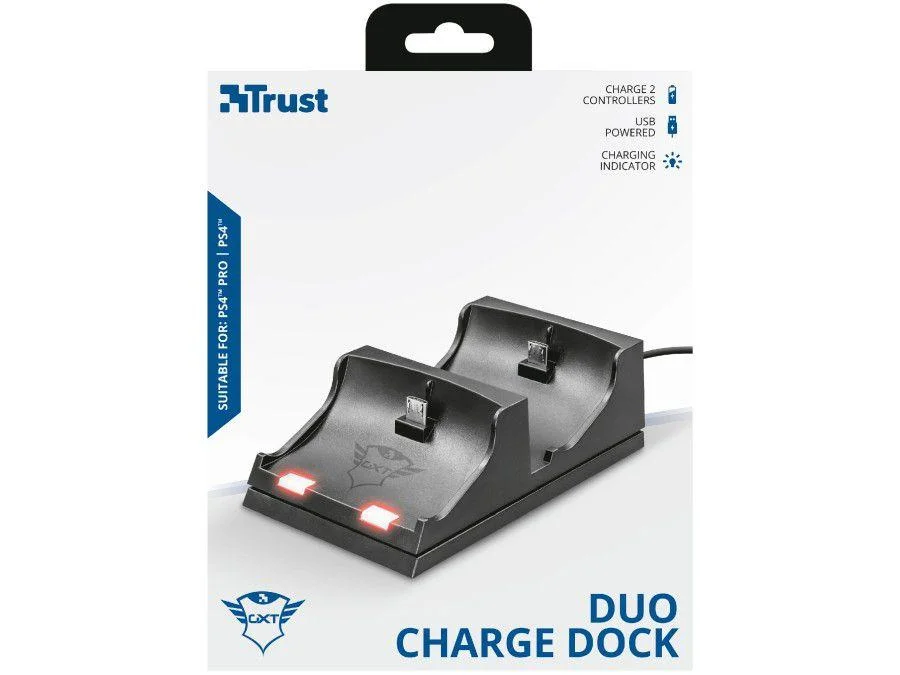 Imagem 8 de 9 do produto Carregador Trust para DualShock 4 GXT 235, Duo Charge Dock