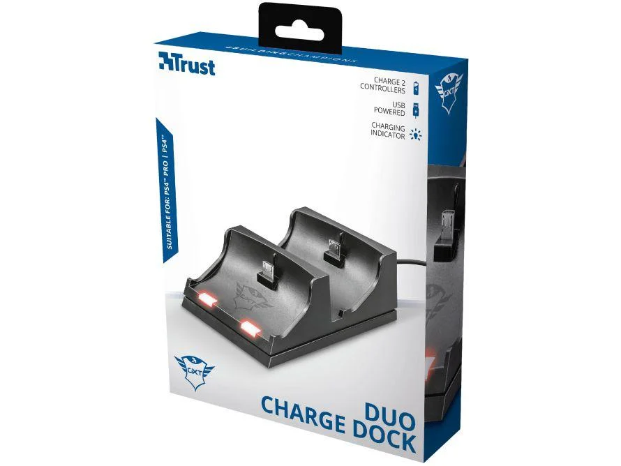 Imagem 9 de 9 do produto Carregador Trust para DualShock 4 GXT 235, Duo Charge Dock