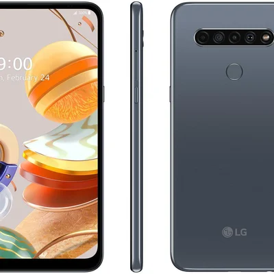 Smartphone LG K61, 128GB, 4GB RAM, Octa Core, Câmera Quadrupla 48 MP, Tela 6.53, Titânio - Lmq630baw