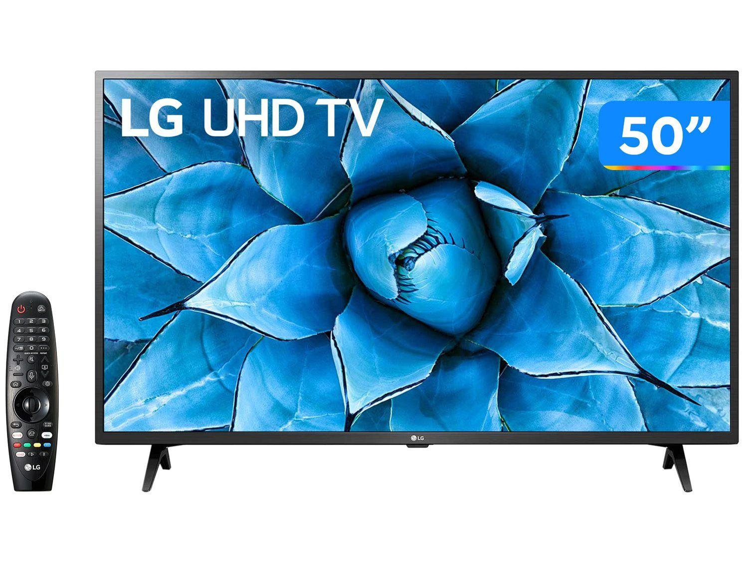 Smart TV LED LG 50 Polegadas 4K, UHD, 3 HDMI, 2 USB, Wi-Fi, Bluetooth, Assitente Virtual - 50UN731C