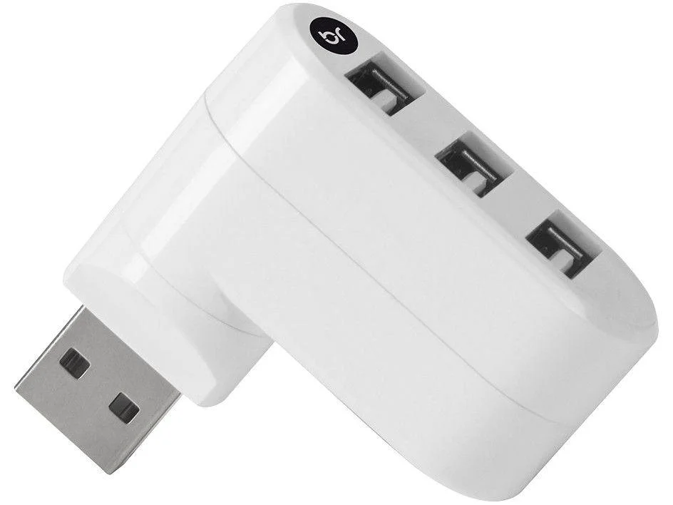 Imagem 3 de 4 do produto HUB Bright USB, 3 Portas 2.0, Branco - 335
