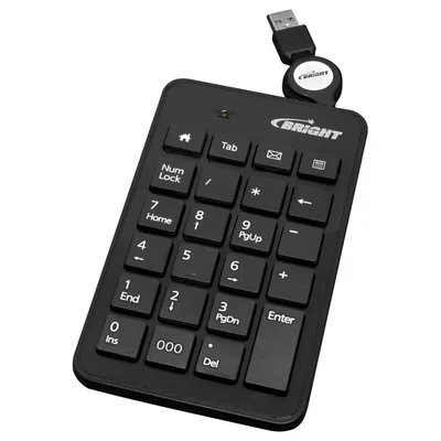 Teclado Bright USB, 23 Teclas Numéricas, Retrátil