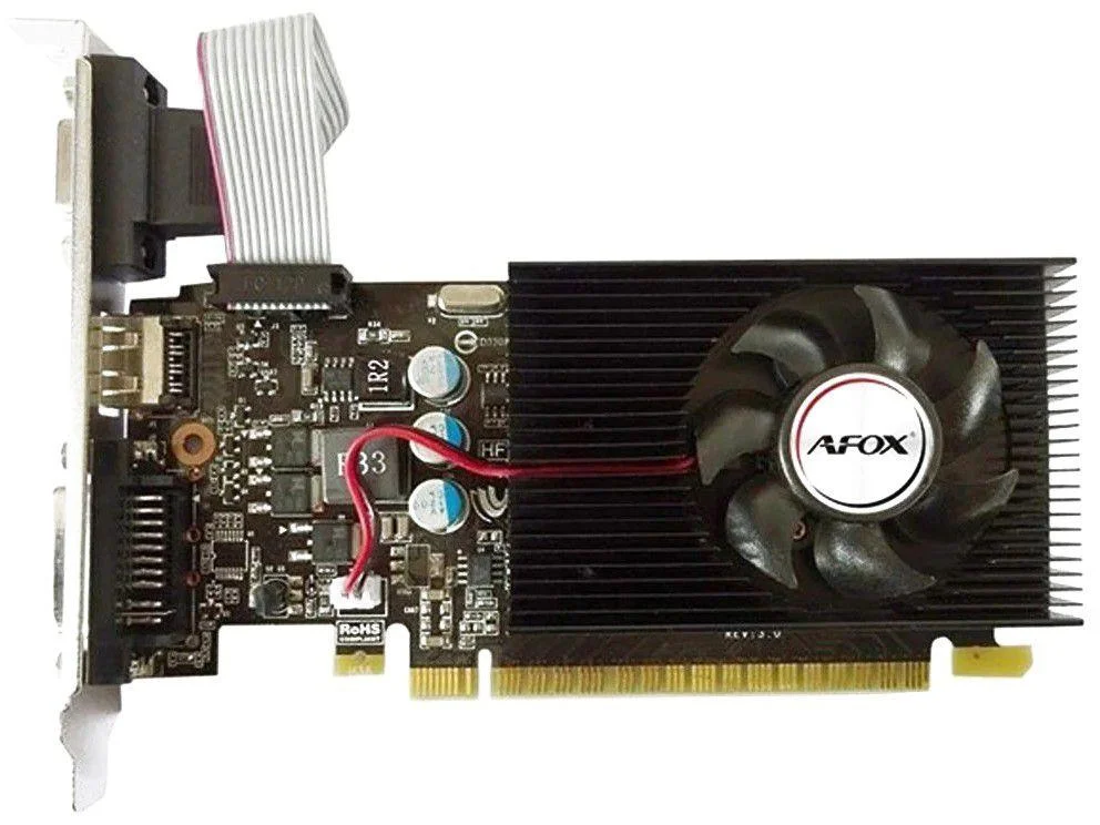 Placa De Vídeo Afox Geforce Gt610 2gb, Ddr3, 64 Bits, Low Profile, Hdmi/dvi/vga - Af610-2048d3l7-v5 Placa De Vídeo Afox Geforce Gt610 2gb, Ddr3, 64 Bits, Low Profile, Hdmi/dvi/vga - Af610-2048d3l7-v5