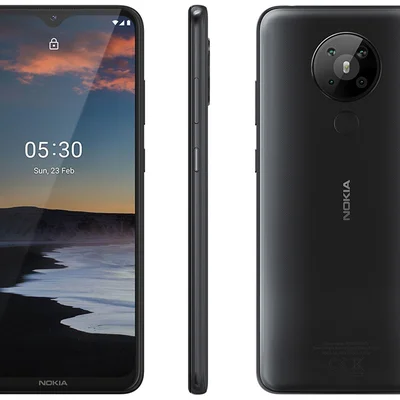 Smartphone Nokia NK007 5.3 128GB, Tela 6.55", 4GB RAM, Câmera Quádrupla Com IA, Lentes Ultra-Wide, Dual SIM - Carvão