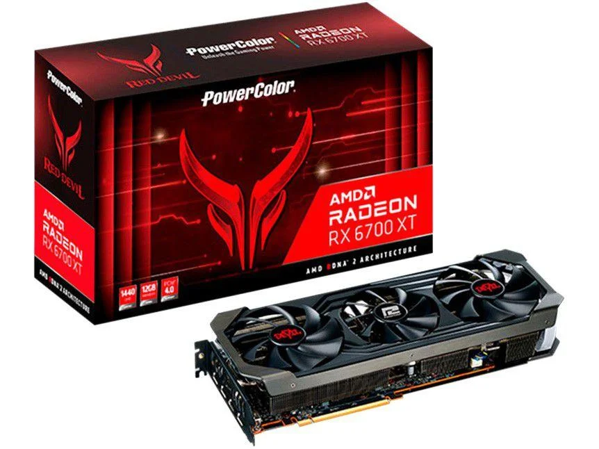 Placa de Vídeo Red Devil RX6700XT 12GB KaBuM