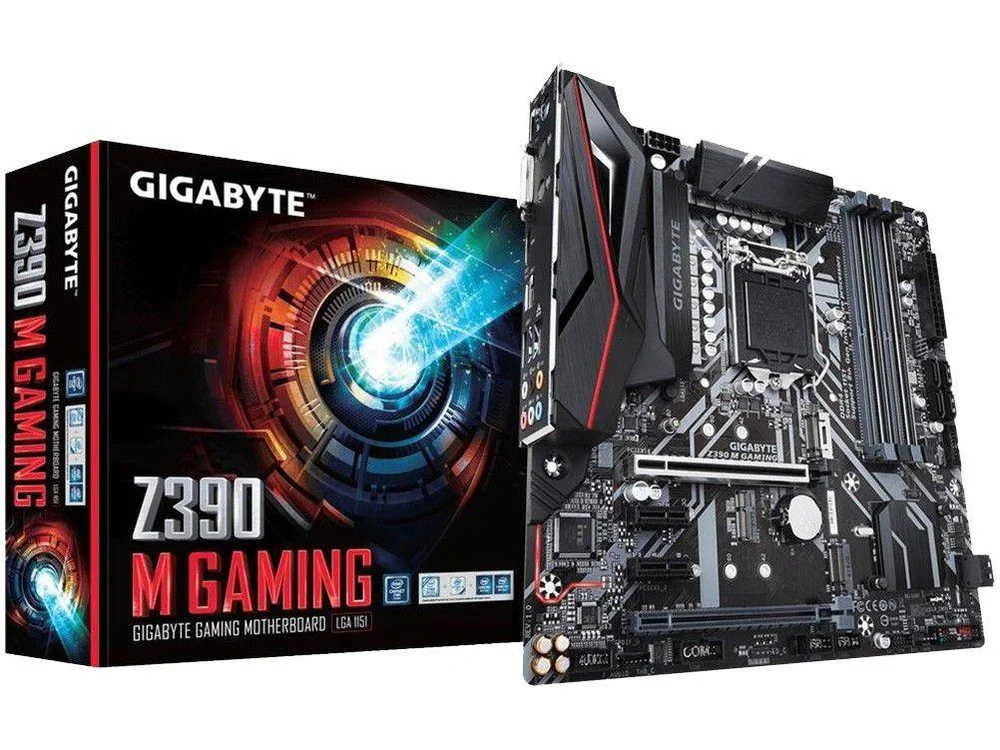 Gigabyte Z390 M Gaming M-ATX マザーボード Placa Me Gigabyte Box Intel Micro Atx DDR4 KaBuM