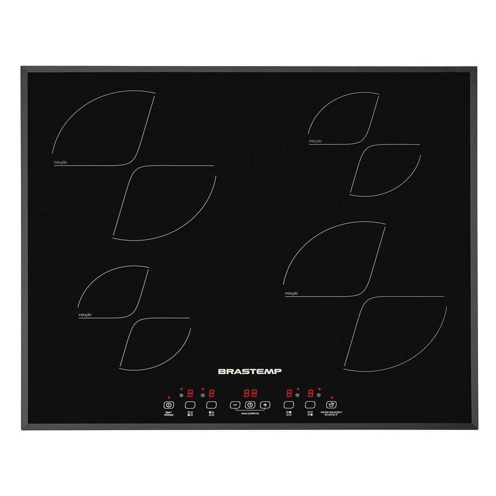 Cooktop Elétrico Brastemp De Indução 4 Queimadores Vitrocerâmico 220v