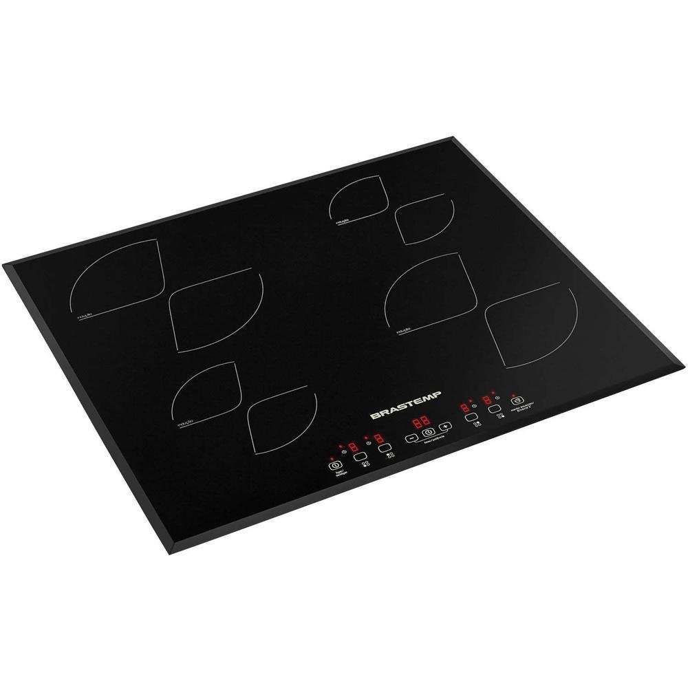 Imagem 2 de 4 do produto Cooktop Elétrico Brastemp, De Indução, 4 Queimadores Vitrocerâmico, 220v - Bdj62aebna