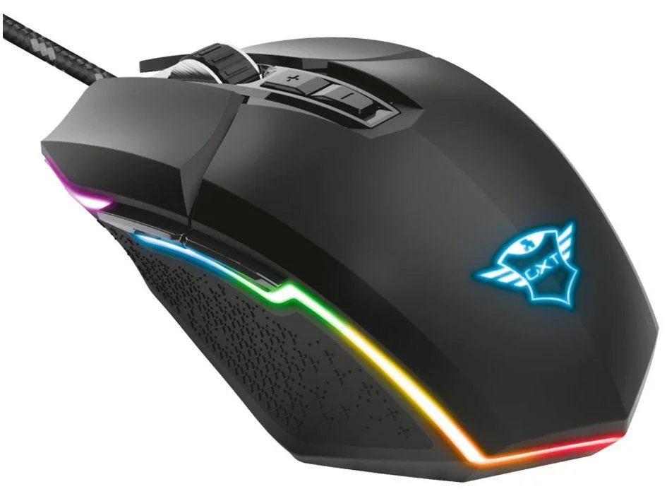 Mouse Gamer, Trust Idon GXT 950, RGB 6000 DPI, Com Fio. Mouse Gamer, Trust Idon GXT 950, RGB 6000 DPI, Com Fio.