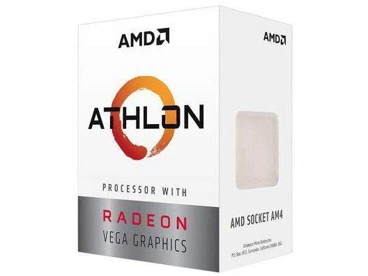 Imagem 2 de 2 do produto Processador AMD Athlon 3000G, 3.5GHz, Cache 5MB, Dual Core, 4 Thread, AM4, Radeon VEGA 3 - YD3000C6FBBOX