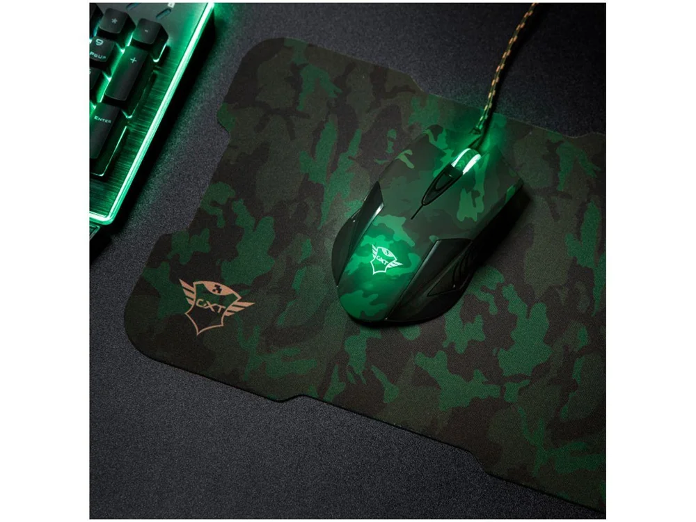 Imagem 8 de 13 do produto Kit Mouse Gamer 3200dpi LED e Mousepad, Gxt 781 Rixa - Trust