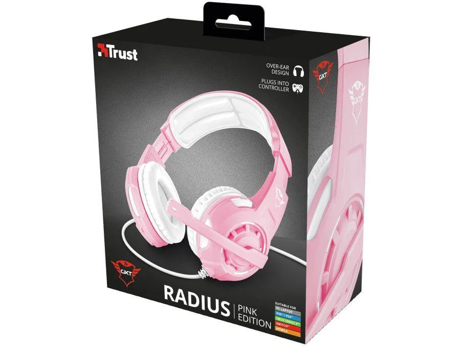 Headset Gamer GTX Radius Trust com Fio KaBuM