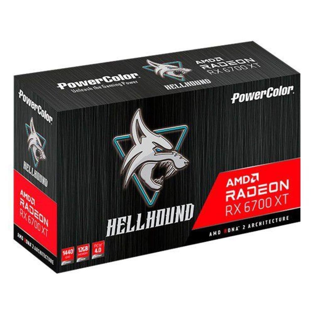 グラフィックボード・グラボ・ビデオカード PowerColor Hellhound RX 6700 XT Placa de Vídeo PowerColor Red Devil Radeon RX 6700 XT, 12GB, GDDR6