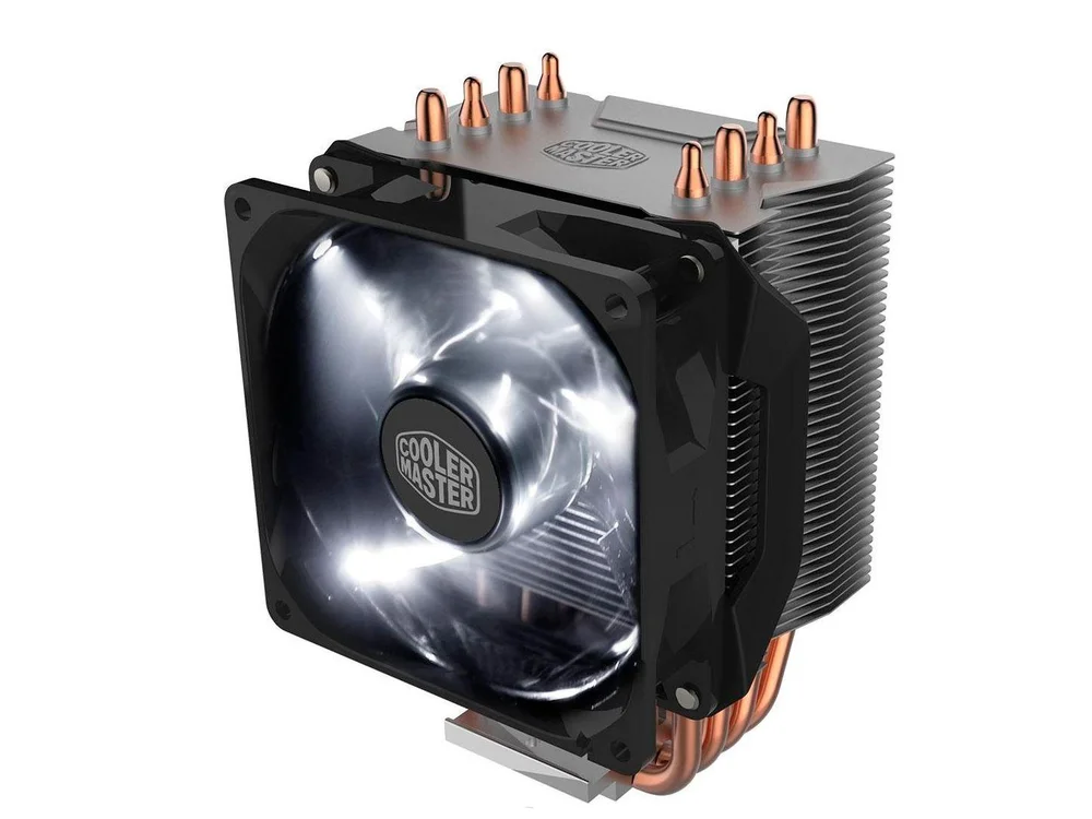 Imagem 2 de 2 do produto Cooler Para Processador Cooler Master Hyper H411R, LED Branco, 4 Heat Pipes - RR-H411-20PW-R1