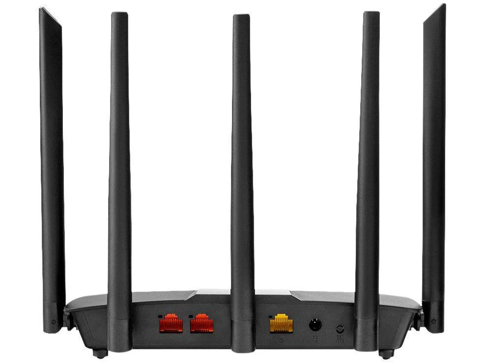 Roteador Wireless Multi  Draco, AC, 1200Mbps, Banda dupla, 5 Antenas Externas - Re017