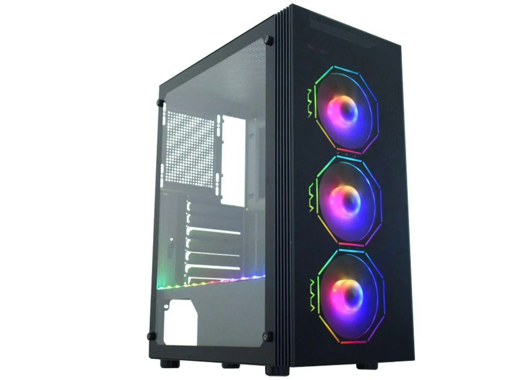 ✴arks✴ Gabinete Gamer Asgard Polygon Kmex Torre Atx