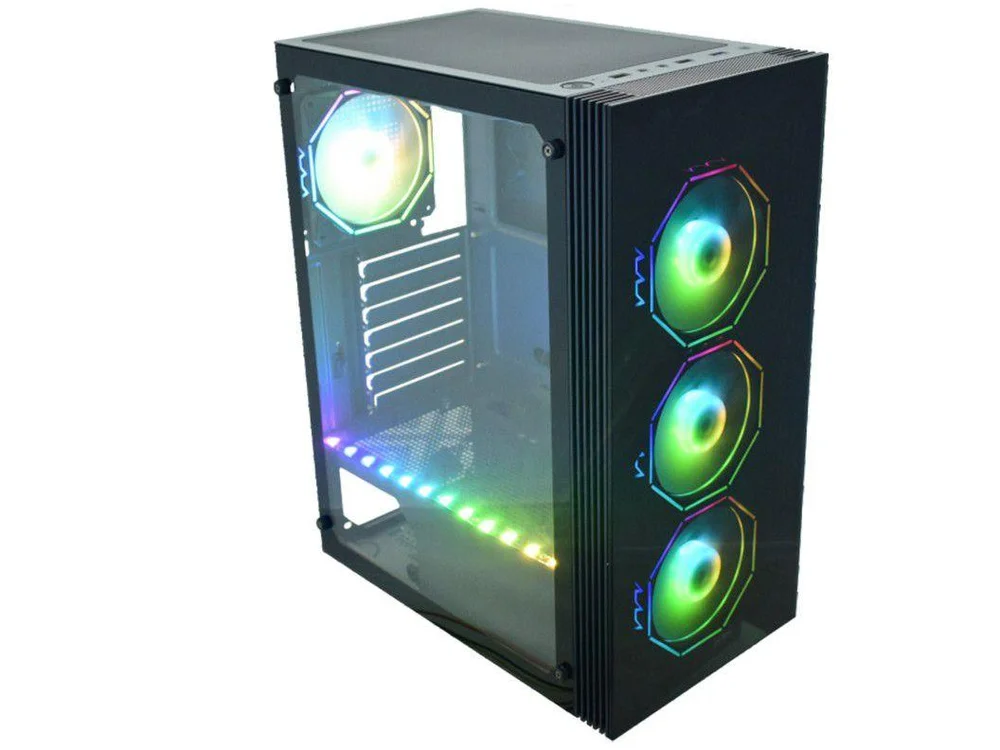 Gabinete Gamer Asgard Polygon Kmex Torre Atx