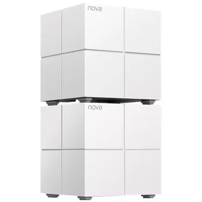 Kit 2 Roteadores Gigabit Wi-Fi Tenda NOVA MW6 Rede Mesh AC1200 Mbps Dual Band 2.4Ghz 5.0Ghz Bivolt