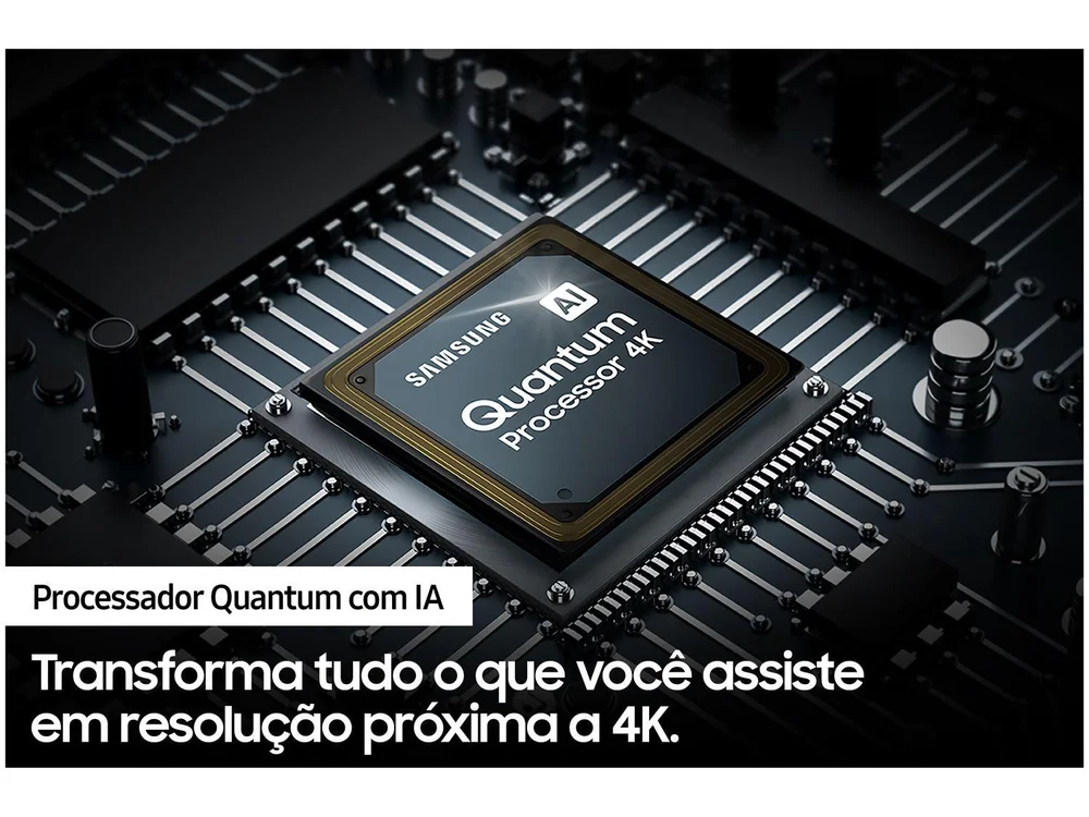 Smart TV Samsung 55 Polegadas QLED, 4K, 4 HDMI, 2 USB, Wi-Fi, Modo Game, Alexa Built In - QN55Q70AAGXZD Smart TV Samsung 55 Polegadas QLED, 4K, 4 HDMI, 2 USB, Wi-Fi, Modo Game, Alexa Built In - QN55Q70AAGXZD
