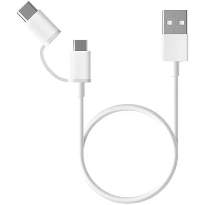 Cabo Usb Para Tipo C E Microusb 30cm Xiaomi