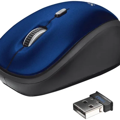 Mouse Trust Yvi T19663 1600 Dpi Azul Sem Fio.