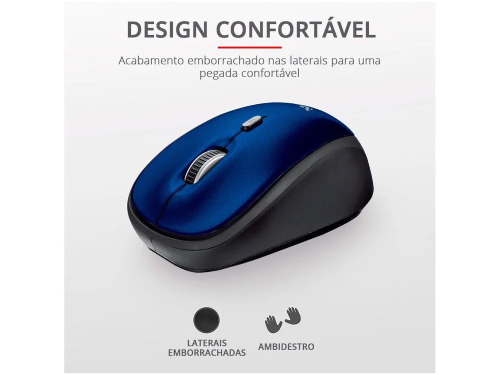 Mouse Trust Yvi T19663 1600 Dpi Azul Sem Fio. - view 7