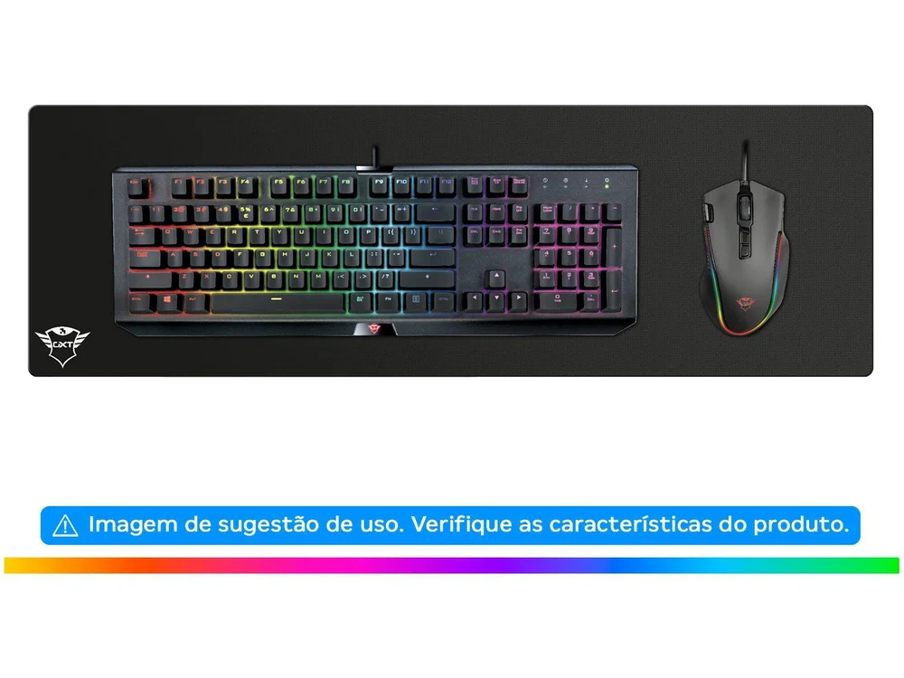 Mouse Pad Trust GXT 758 XXL 93x30Cm Preto KaBuM