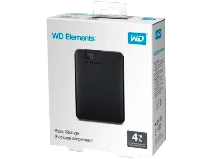 Hd Externo 4Tb Western Digital Elements KaBuM