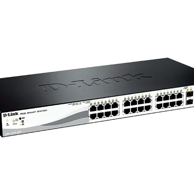 Switch Fast 28 Portas 100mbps Des-1210-28p, D-link -Preto