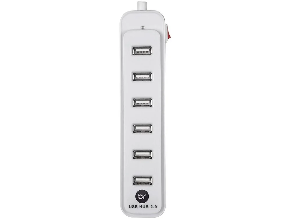 Imagem 4 de 4 do produto HUB Bright USB, Carregador, Com 7 Portas, Chave Seletora 5V 2A